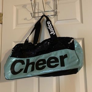 Justice flip sequin cheer bag